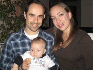 New parents and Basic Naturals Skincare Founders in 20010. Just starting out on our Natural Skincare Journey