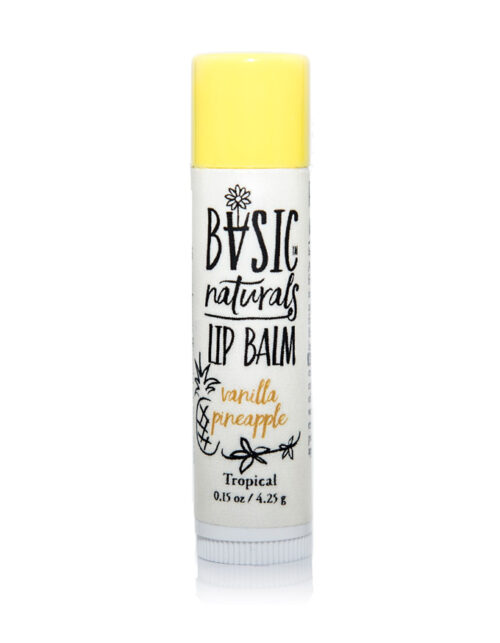 best Natural Lip Balm - Vanilla Pineapple - Basic-Naturals