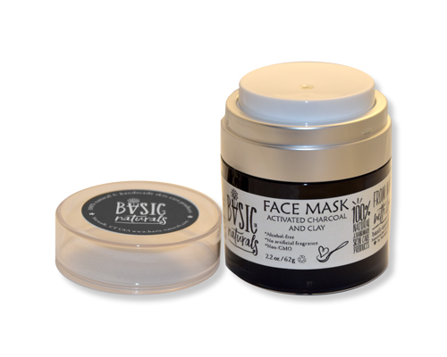 Face mask - Activated Charcoal with Clay - Basic-Naturals.com